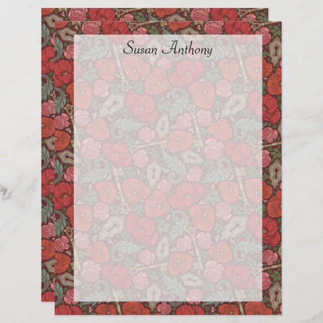 Vaporisateur victorien Steampunk Old Lock Clé roug (Devant / Derrière)