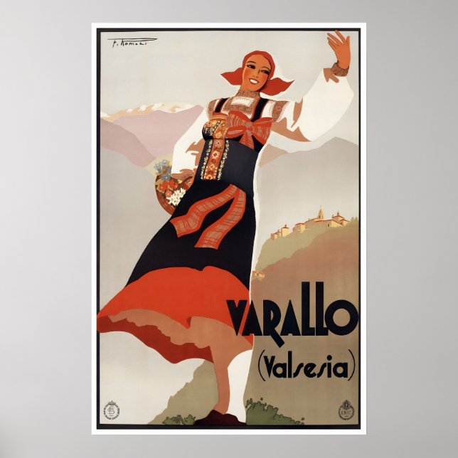 Varallo Sesia Affiche de Voyage Italie Impression  (Devant)