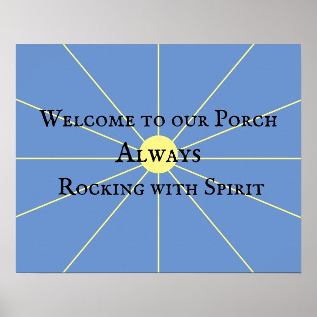 Variation Porch Spirit | Bleu | Poster (Devant)