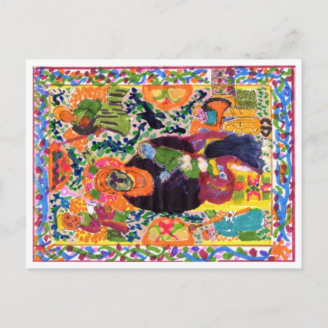 Variation sur carte postale Madonna & Child (Devant)