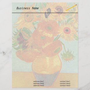 Vase à vie morte avec douze tournesols par Van Gog