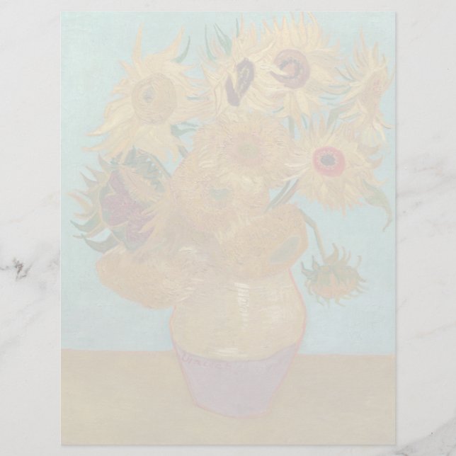 Vase avec 12 tournesols par Vincent Van Gogh (Devant)