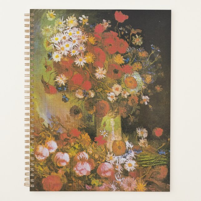Vase avec des fleurs de maïs&poppies, des pivoines (Devant)