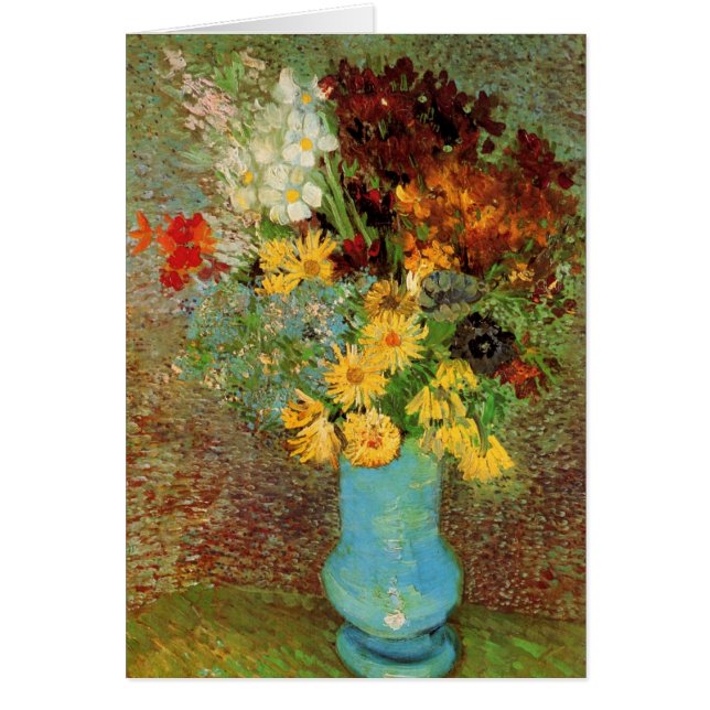 Vase avec des marguerites et des anémones par Vinc (Devant)