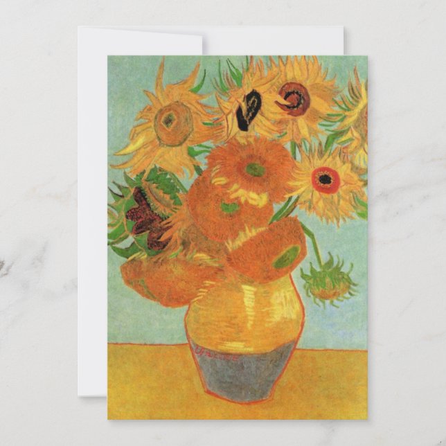 Vase avec douze tournesols par Vincent van Gogh (Devant)