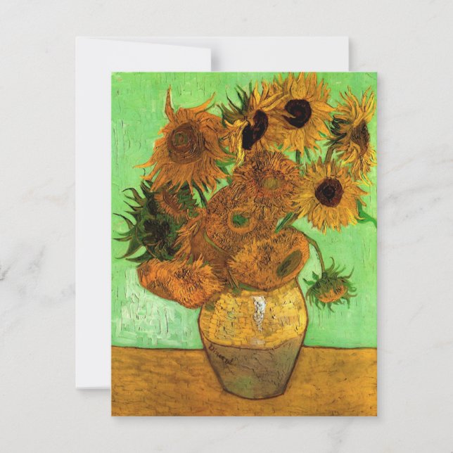 Vase avec douze tournesols par Vincent van Gogh (Devant)