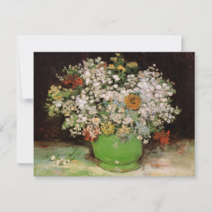 Vase avec fleurs de Zinnia par Vincent van Gogh
