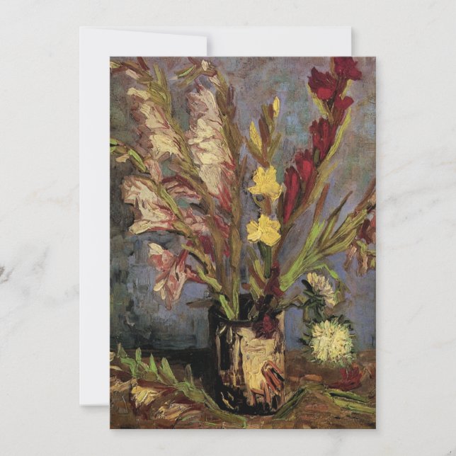 Vase avec Gladioli par Vincent van Gogh (Devant)