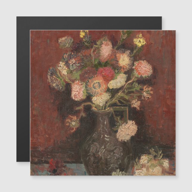 Vase avec les chinois maîtres et gladioli van Gogh (Devant / Derrière)