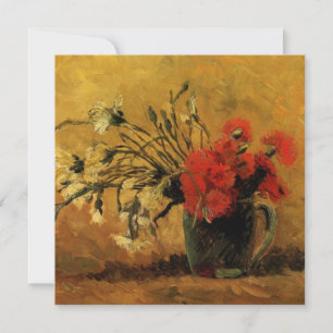 vase avec oeillets rouges et blancs, van Gogh