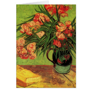 Vase avec Oleanders et livres par Vincent van Gogh