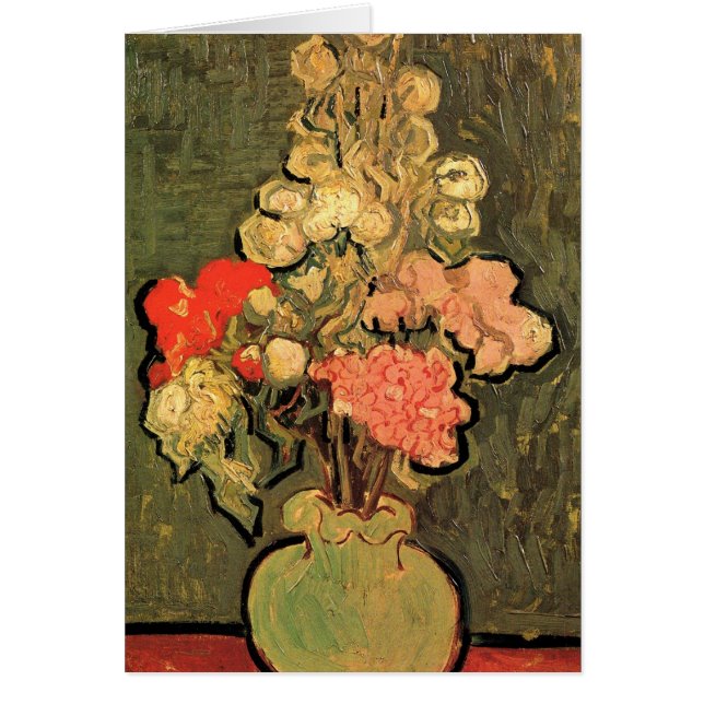 Vase avec Rose Mallows par Vincent van Gogh (Devant)