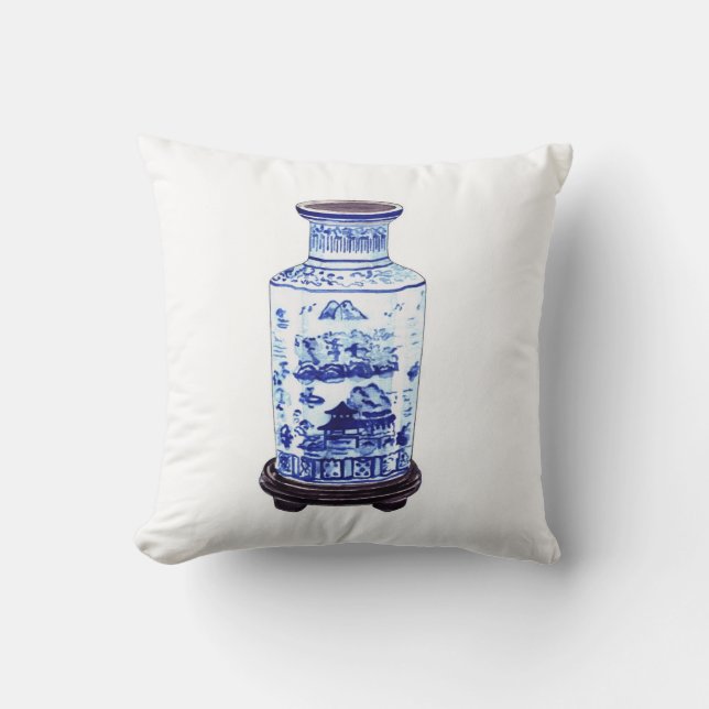 VASE CHINOIS SUR LE COUSSIN BLANC (Recto)