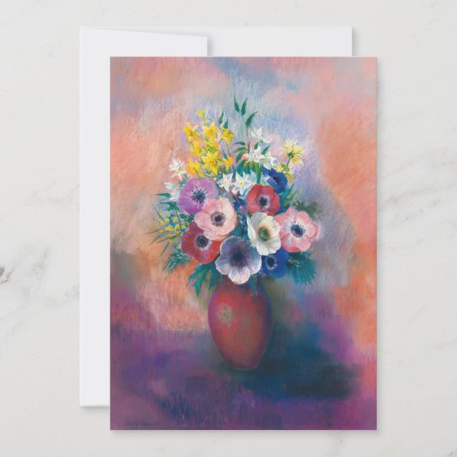 Vase D’anémones | Odilon Redon (Devant)