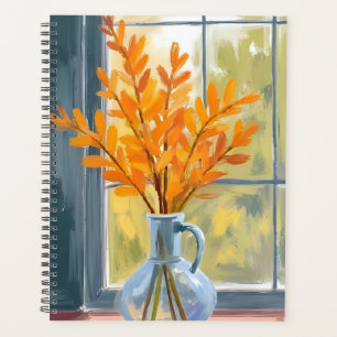 Vase de fleurs d'automne aquarelle