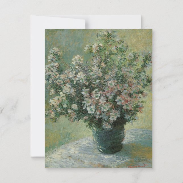 Vase de fleurs par Claude Monet (Devant)