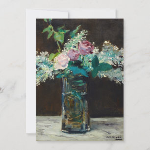 Vase de Lilacs blancs et Rose   Édouard Manet