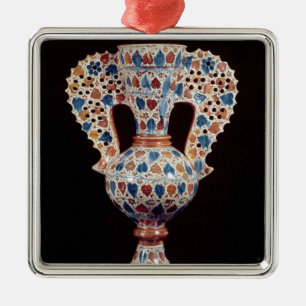 vase Étain-vitré avec la décoration de lustre