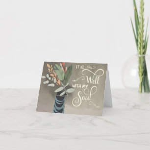 Vase floral minimaliste Il est bien avec ma carte