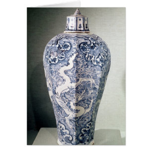 Vase octogonal à "Mei- P'ing" avec le blanc