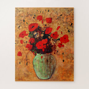 Vase of Poppies par Odilon Redon Jigsaw Puzzle