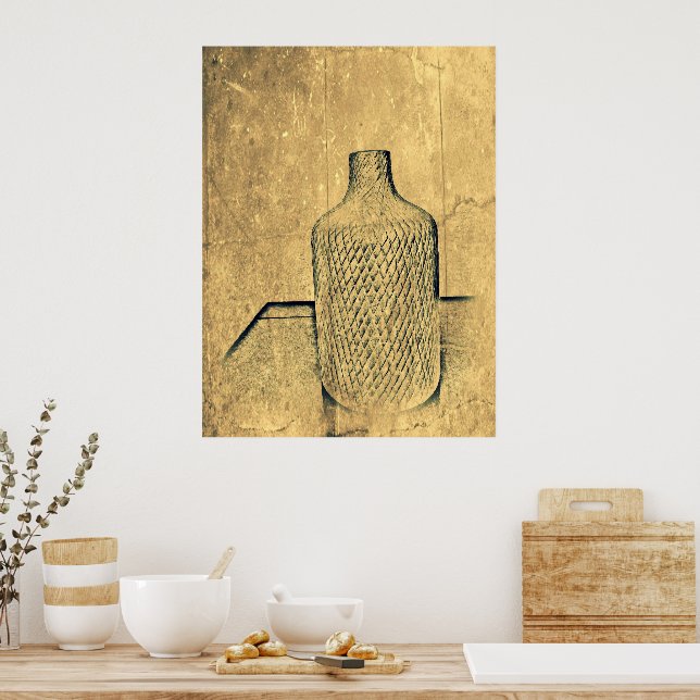 Vase rustique Impression Cement chaud (Cuisine)