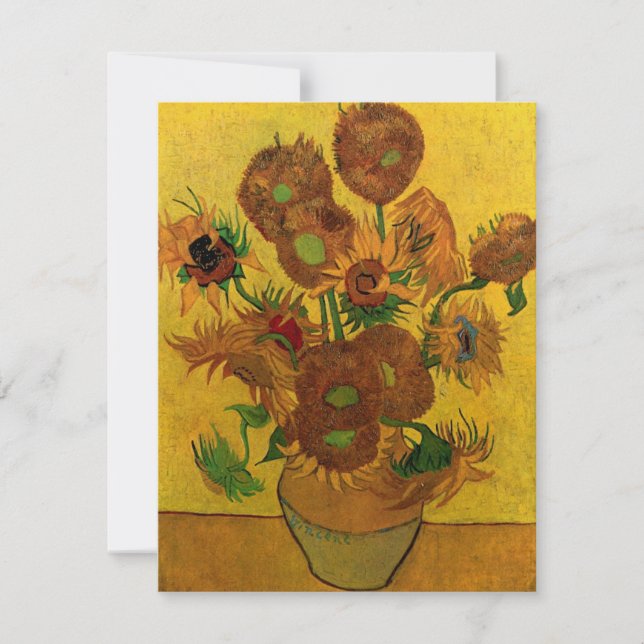 Vase Still Life avec 15 tournesols Vincent van Gog (Devant)