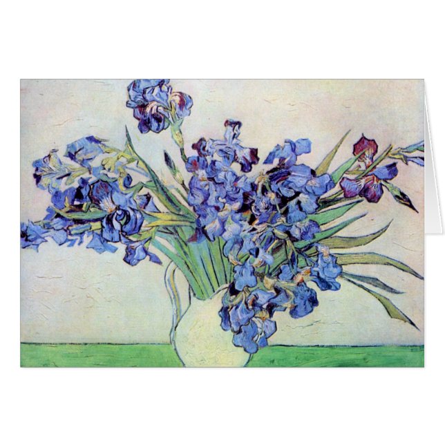 Vase Still Life avec Irises par Vincent van Gogh (Devant horizontal)