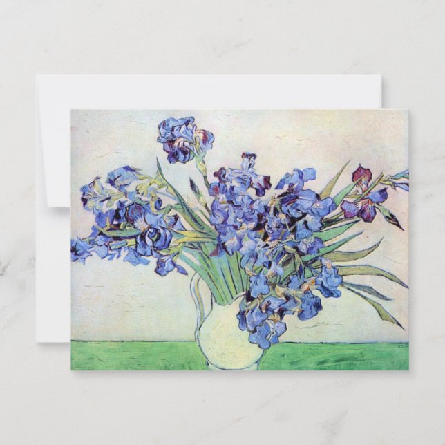 Vase Still Life avec Irises par Vincent van Gogh (Devant)