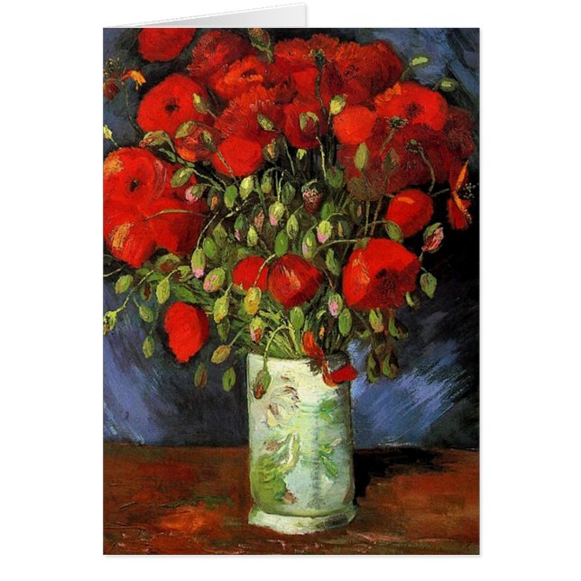Vase with Red Poppies, Vincent van Gogh (Devant)