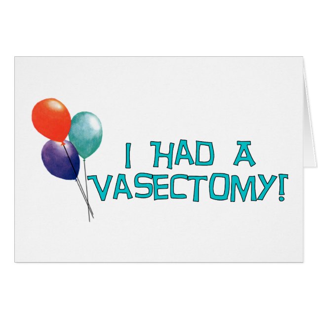 Vasectomie (Devant horizontal)