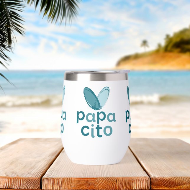 Vasos y copas de vino Daddy with a big heart (Yoga)