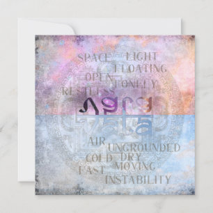 VATA DOSHA - Carte de voeux