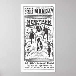 Vaudeville 1919 affiche vintage