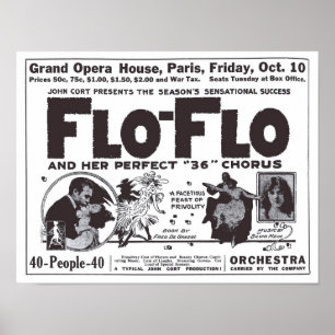 Vaudeville 1919 affiches vintages d'annonce petite