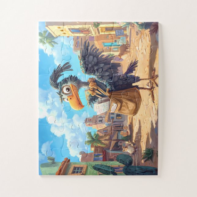 Vautour Facteur en Mission - Puzzle Aventure (Vertical)