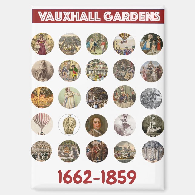Vauxhall Gardens Magnet (Recto)