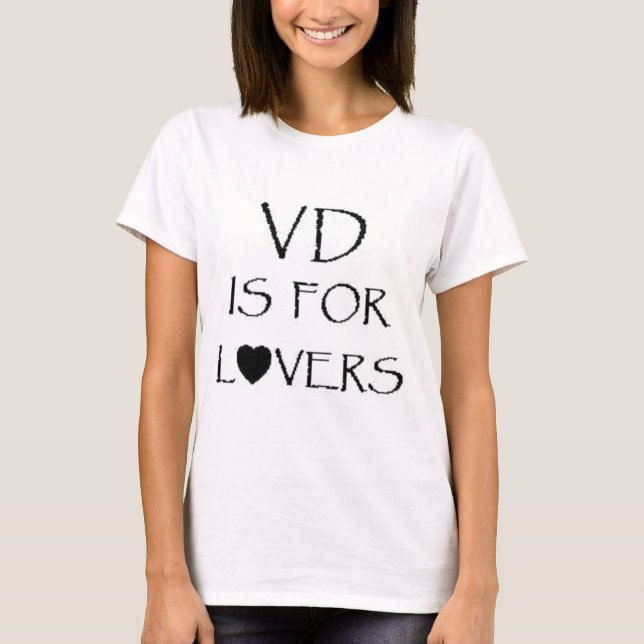 VD est pour le T-shirt d'amants (Devant)