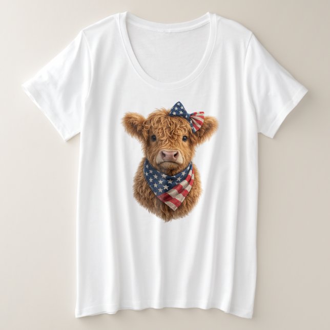 Veau de Highland patriotique (Design devant)