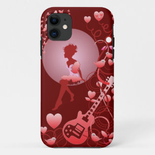 Vecteur artistique romantique iPhone 5 coque avec