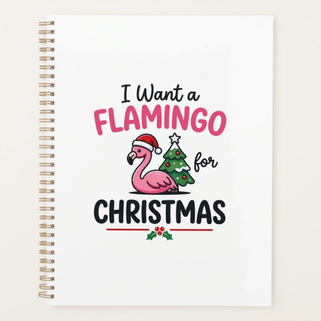 Vecteur de citation de Noël flamant rose (Devant)