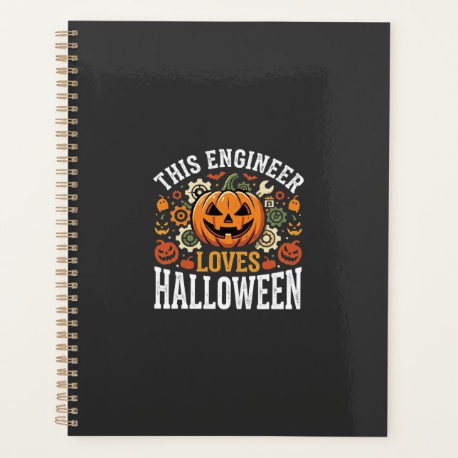 Vecteur de citrouille d'ingénieur d'Halloween (Devant)