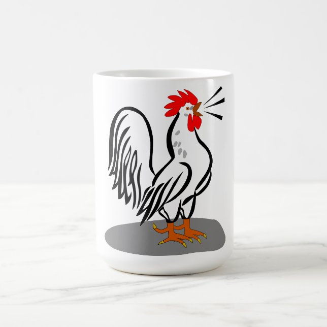 Vecteur de coq Illustration Mug de café (Centre)