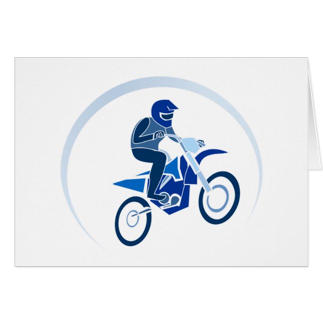 Vecteur Vectoriel Dirt Biker (Devant horizontal)