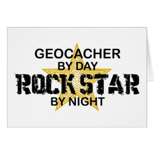 Vedette du rock de Geocacher par nuit