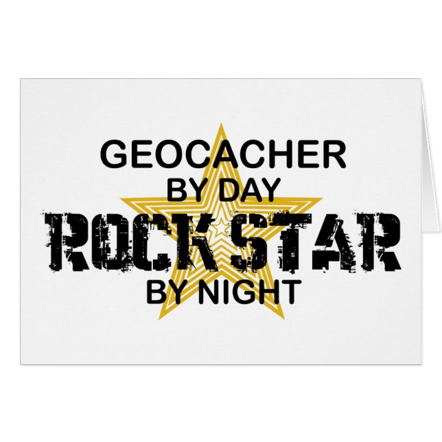 Vedette du rock de Geocacher par nuit (Devant horizontal)