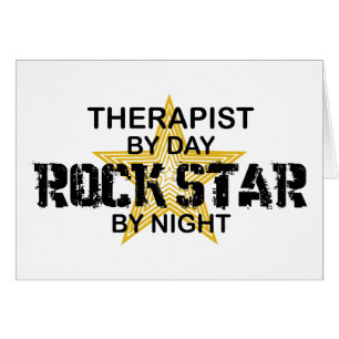 Vedette du rock de thérapeute par nuit