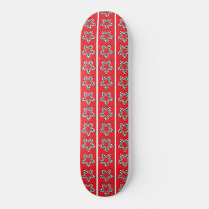 vedettes festives skateboard rouge