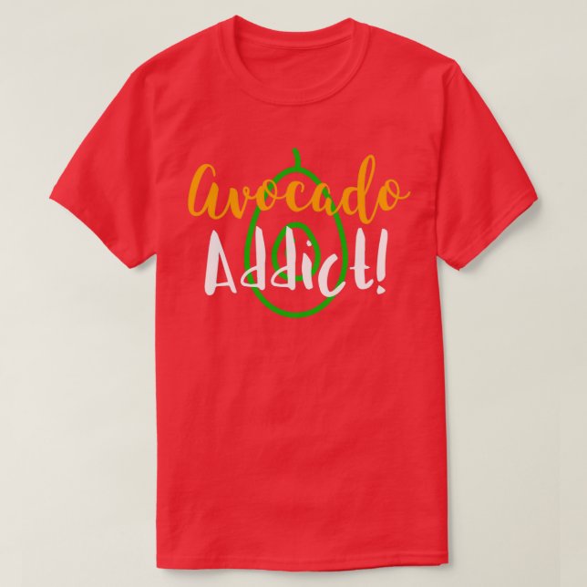Vegan Avocado addict Classic TShirt (Design devant)