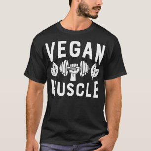 Vegan Muscle T-shirt pour Men Women Funny Vegetari